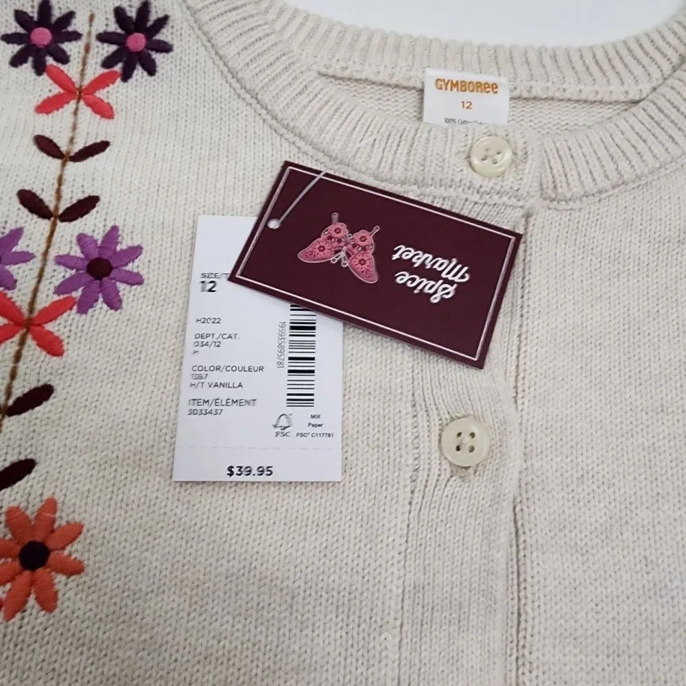 Gymboree Girls Spice Market Cardigan Sweater & Skirt Outfit Size 10-12 NEW